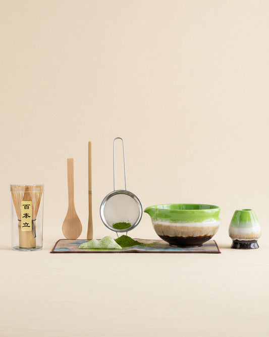 Matcha ceremony set for two-person matcha routines
