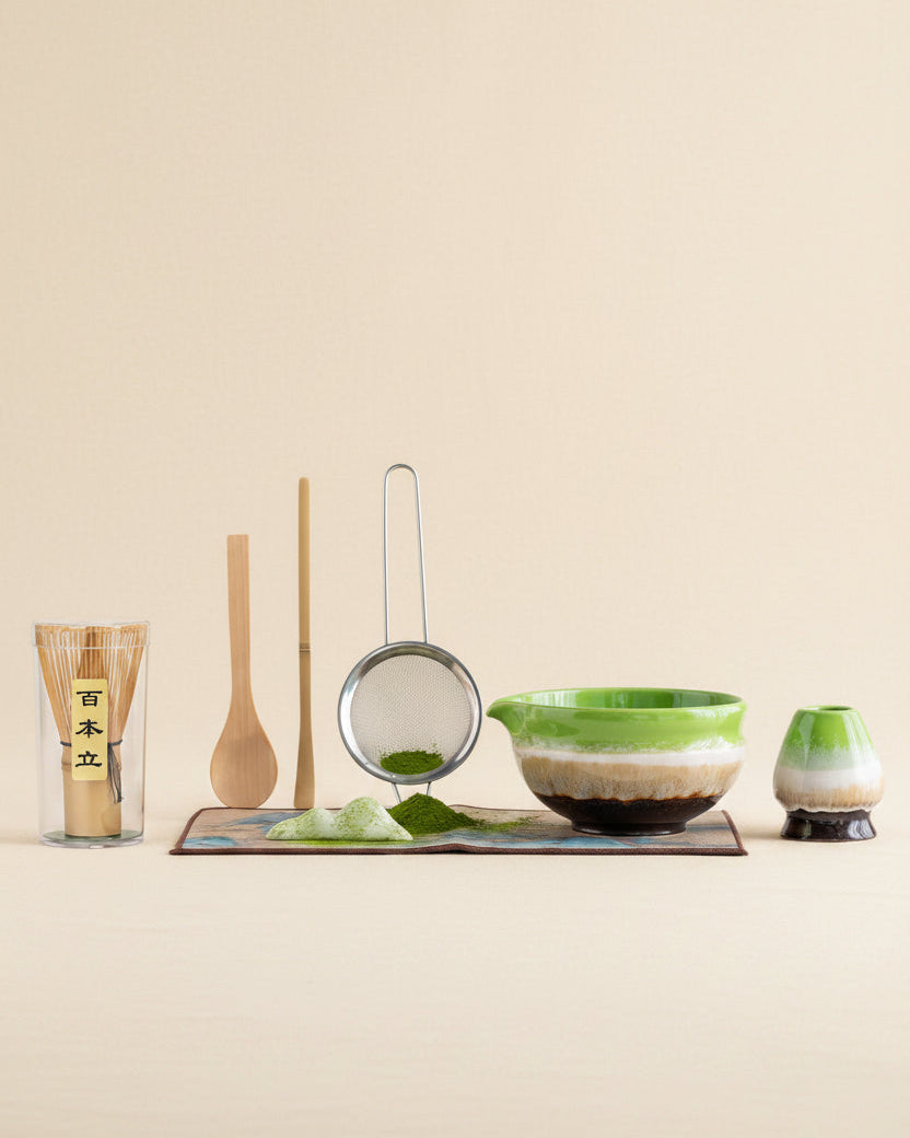 Bamboo Ritual matcha tea set for adjusting matcha strength at home