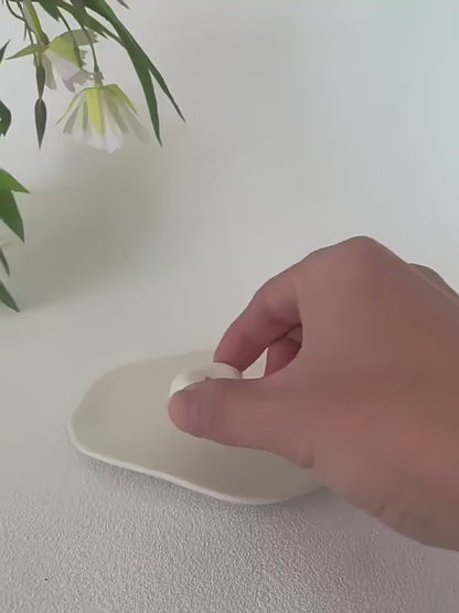River Stone — Ceramic Incense Tray & Stick Holder